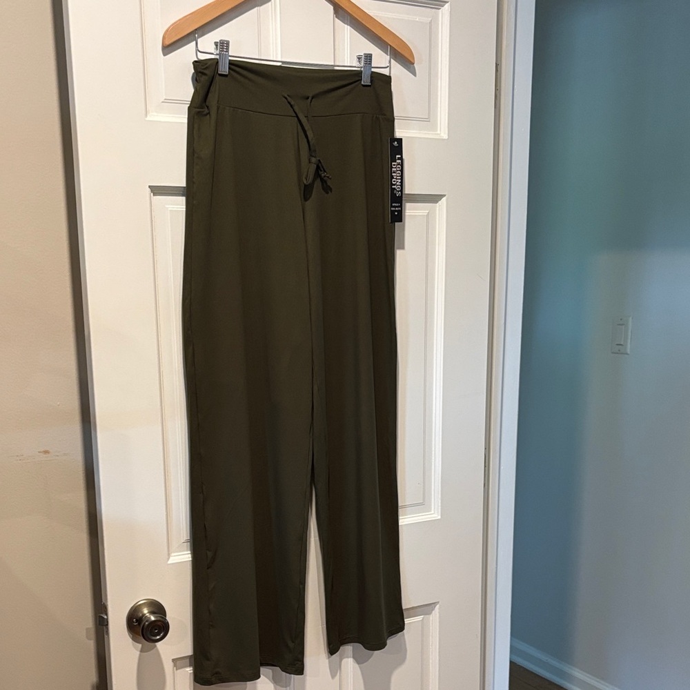 Leggings Depot Olive Green Track Pants